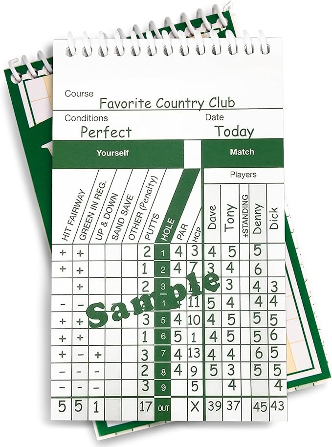 Golf Essentials: Personalized ID Labels, Pro Scorecards & Game Guides. Weatherproof Accessories for Club Tracking, Stat Logging & Wagering