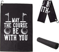 Golf Towel,Printed Golf Towels for Golf Bags with Clip,Golf Accessories Funny Golf Gifts for Men Golfers,Husband Boyfriend Dad,Birthday Gifts for Golf Fan-I Use This Towel to Wash My Balls (Golf#2)