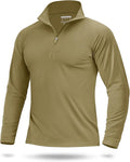 Boladeci Men's UPF 50+ Sun Shirts 1/4 Zip Long Sleeve SPF UV Protection Lightweight Quick Dry Quarter Zip Golf Shirts