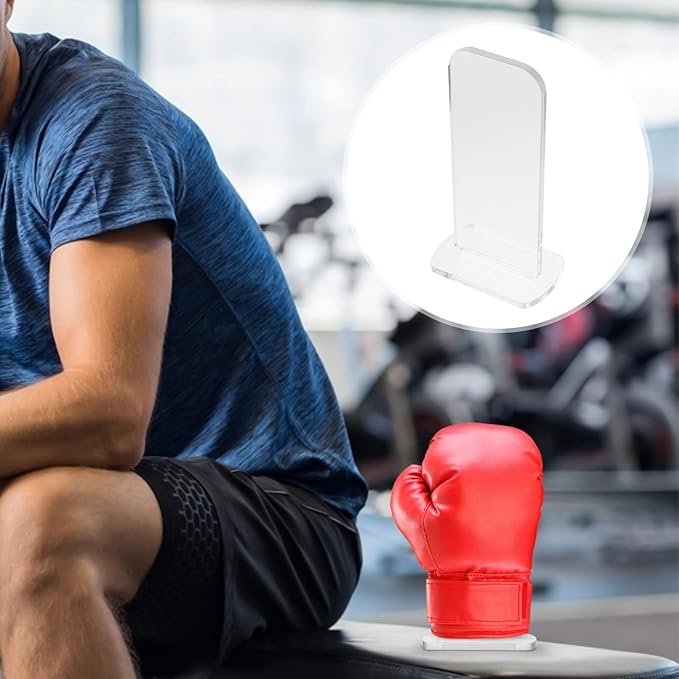 NUOBESTY Boxing Glove Holder Universal Gloves Display Stand Vertical Desk Stand Vertical Holder Rack Baseball