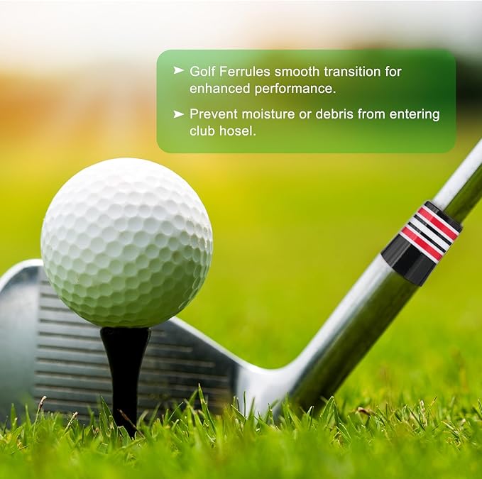 PATIKIL Golf Ferrules Tapered Golf Club Ferrules Multi-Ring Iron Ferrule Rings