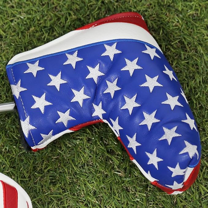 Golf Head Covers Blade Putter Cover Headcover Magnetic Closure Embroidered Fit for Most Brands Scotty Cameron Odyssey Blade Taylormade Ping ect.