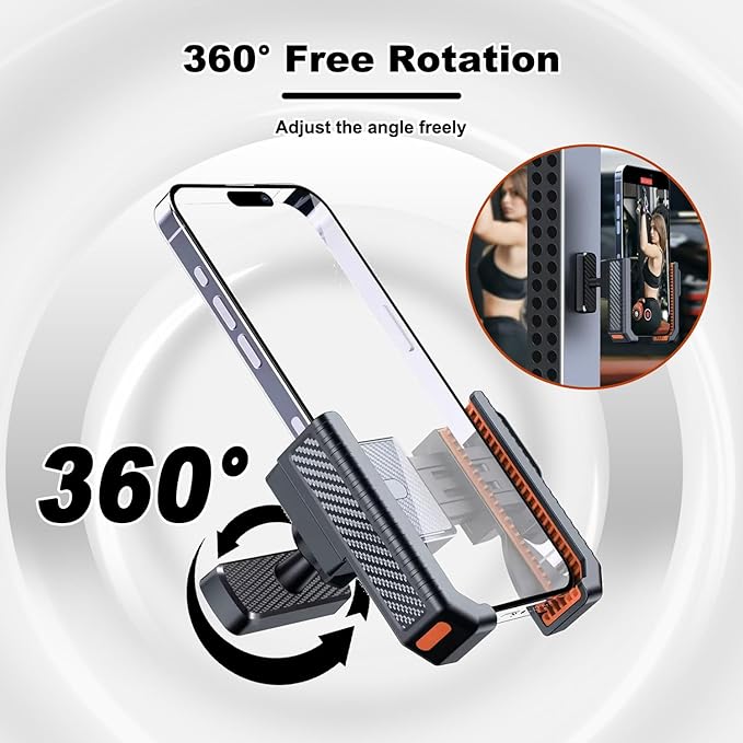 Golf Cart Phone Holder, Universal Phone Mount for Golf Carts, Quick 1s Lock & Release, Fits iPhone Samsung Android, Clamp-On Holder for Yamaha Club Car EZGO, Durable Golf Cart Accessories