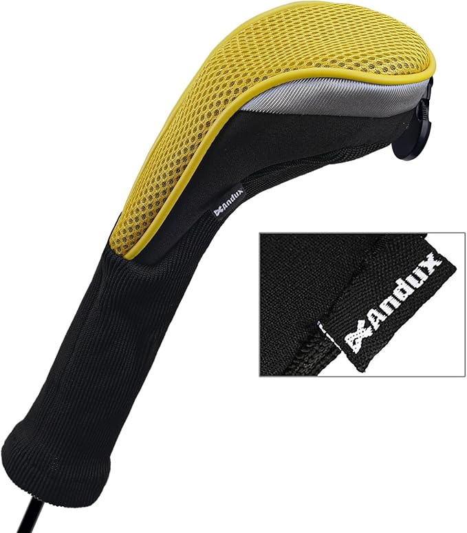 Andux 4pcs/Pack Long Neck Golf Hybrid Club Head Covers Dial No. Tag CTMT-02