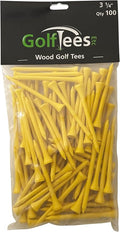 Wood Golf Tees - Standard Golf Tees for Men and Women