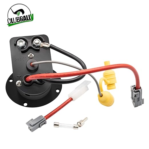 Club Car Charger Receptacle and Fuse Assembly Kit 102848701/102848702