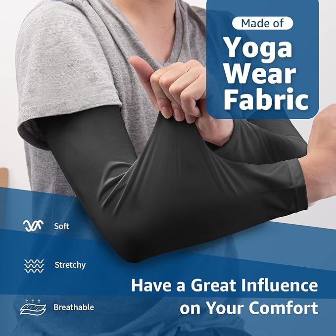 YESLIFE UV Sun Protection Arm Sleeves for Men & Women, UPF 50 Cooling Sports Sleeve