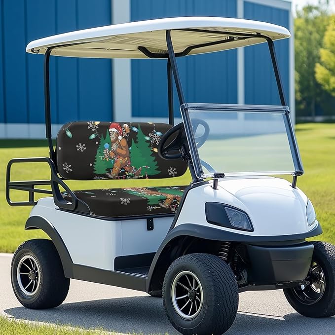 Fashion Print Golf Cart Seat Covers 2 Passenger Golf Cart Backrest Cover Golf Cart Seat Towel Gift for Friends