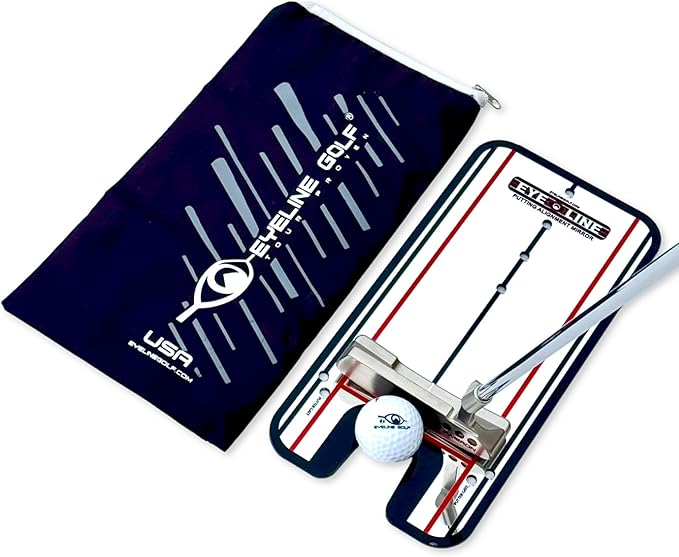 Genuine EyeLine Golf Alignment Putting Mirror - Top Training Aid on The PGA Tour - See Rapid Improvement - Helps Beginner, Junior, and Scratch Golfers