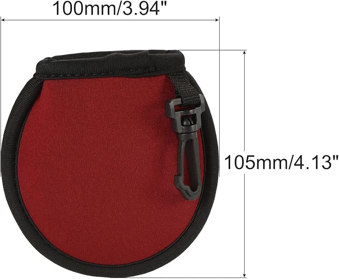 MECCANIXITY Golf Ball Cleaner Portable Pouch Pocket Washer Bag with Clips