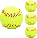 Practice Softballs - 12 Inch Fastpitch Softballs, Official Size and Weight，Soft Toss, Batting, Fielding, Hitting, Pitching