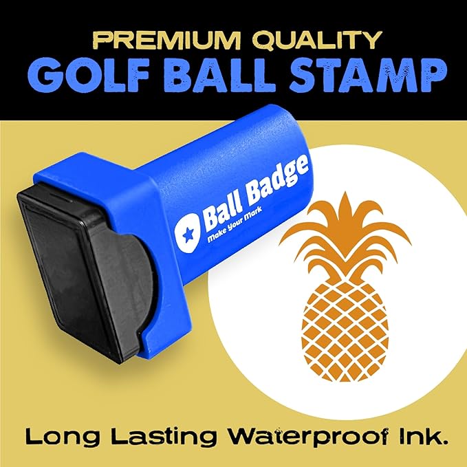Ball Badge - Golf Ball Stamp (The Icon Series), Golf Ball Marker, Reusable Golf Ball Marking Tool to Identify Golf Balls