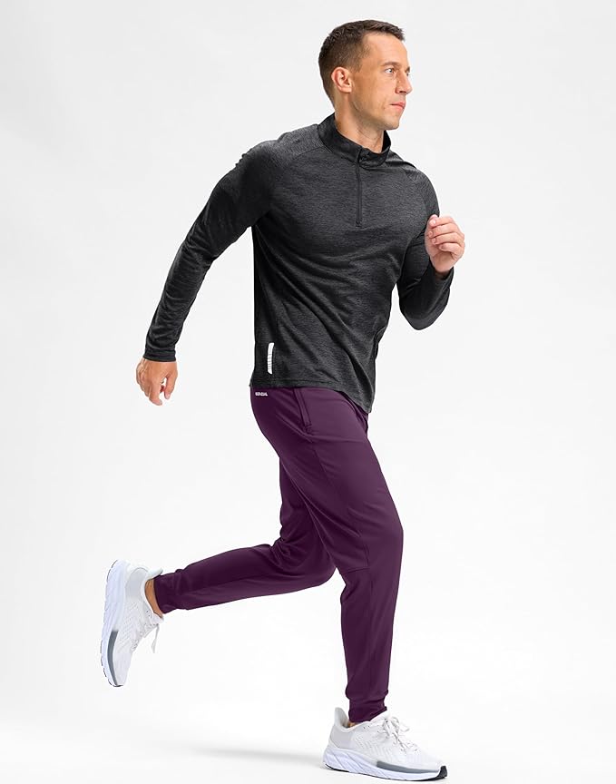 G Gradual Men's Golf Joggers Pants with Zipper Pockets Stretch Sweatpants Slim Fit Track Pants Joggers for Men Work Running