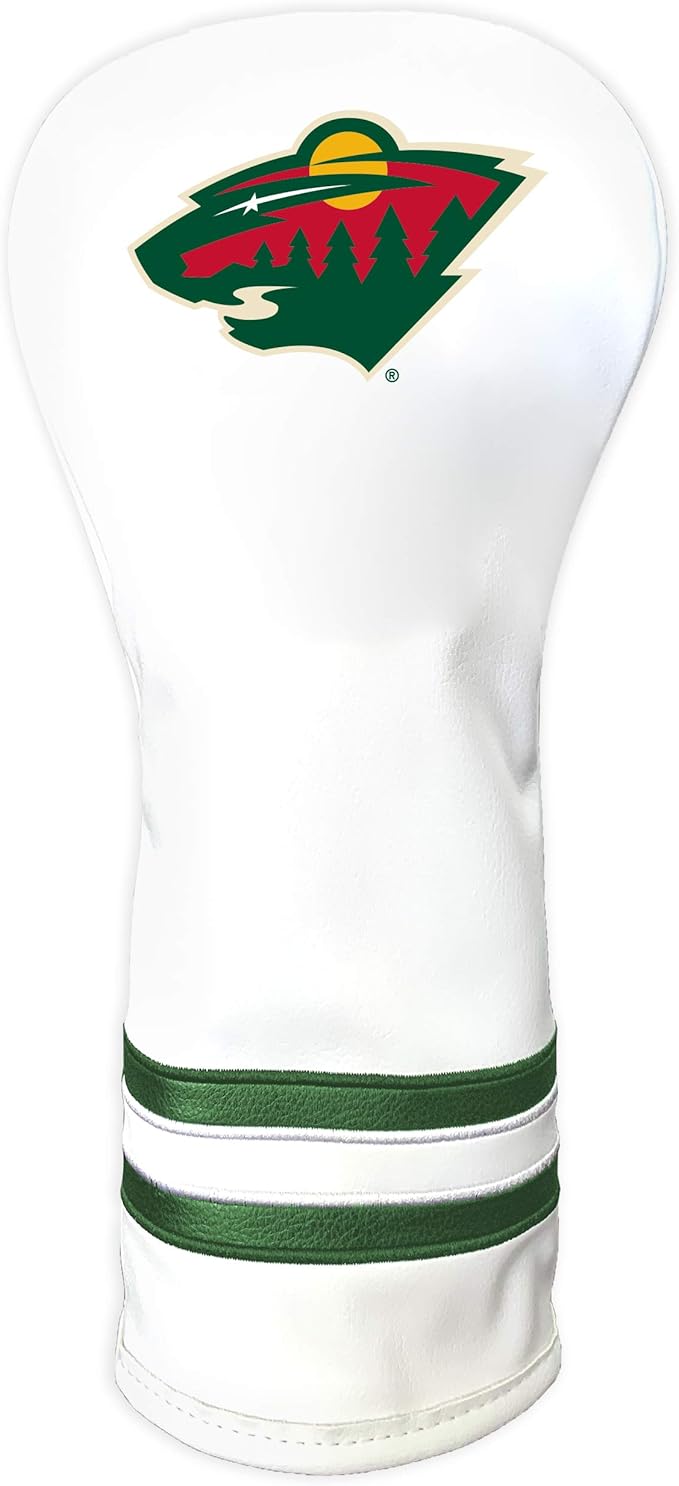 Team Golf NHL White Vintage Fairway Golf Club Headcover, Form Fitting Design, Retro Design & Superb Quality