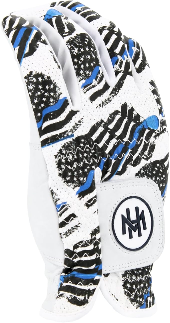 MULLIGAN HOOLIGAN® Men's Golf Glove | Premium Cabretta Leather & Mesh, Breathable Moisture-Wicking Comfort, Unique Standout Design for Men & Women