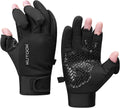 KUTOOK Winter Fishing Gloves for Men& Women Waterproof Glove Cold Weather Hunting Photography Shooting Hiking