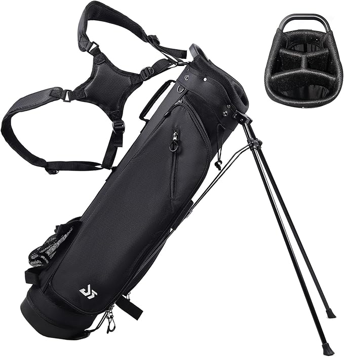 Golf Stand Bag – 2025 Upgraded Version with Cooler Pocket, Glove Patch & Tee Holder, Lightweight Sunday Golf Bag for Men & Women