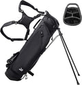 Golf Stand Bag – 2025 Upgraded Version with Cooler Pocket, Glove Patch & Tee Holder, Lightweight Sunday Golf Bag for Men & Women