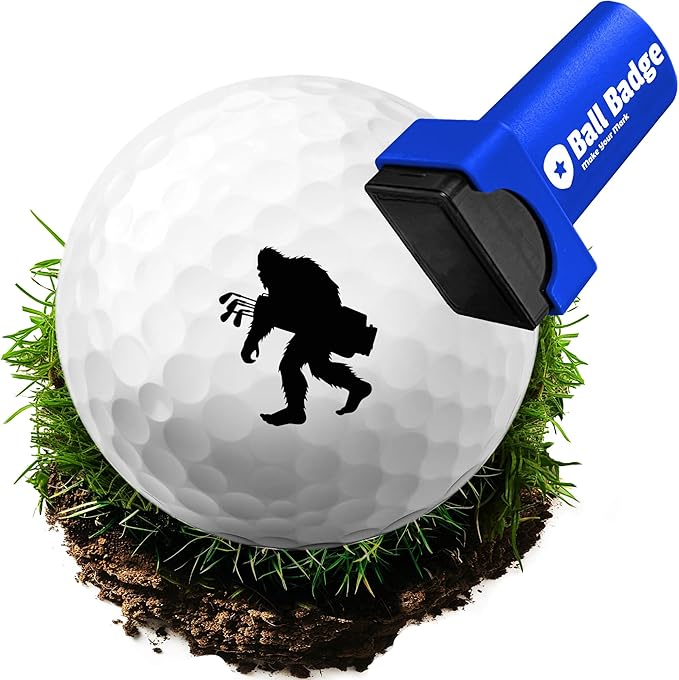 Ball Badge - Golf Ball Stamp (The Icon Series), Golf Ball Marker, Reusable Golf Ball Marking Tool to Identify Golf Balls