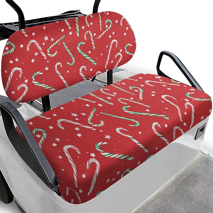 Fashion Print Golf Cart Seat Covers 2 Passenger Golf Cart Backrest Cover Golf Cart Seat Towel Gift for Friends