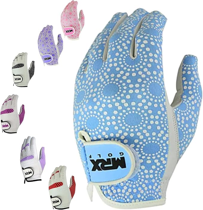 MRX Women Golf Glove Left Handed Golf Gloves Sweat Resistant Soft Cabretta Leather Regular Fit Women Golfer Glove