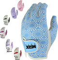 MRX Women Golf Glove Left Handed Golf Gloves Sweat Resistant Soft Cabretta Leather Regular Fit Women Golfer Glove
