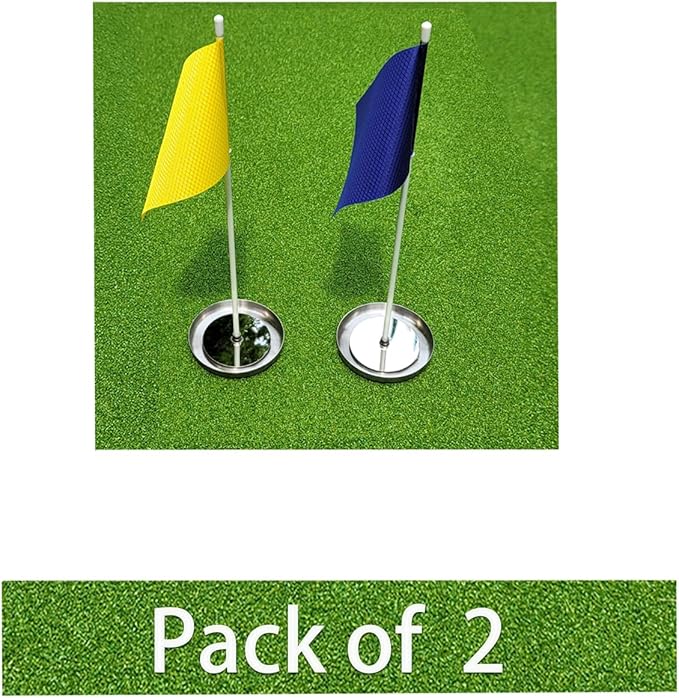 Metal Golf Putting Cup with Flag Golf Training Hole for Golf Putting Green Indoor Outdoor