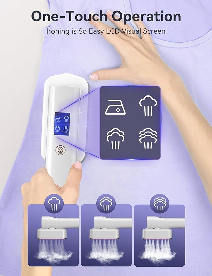 Sundu Travel Steamer for Clothes,25g/min Steam Portable Handheld Garment Steamer,20mins Runtime & 100ml Large Tank,15s Fast Heat-up,Ceramic Panel,Wrinkle Remover for Travel, Home, Office