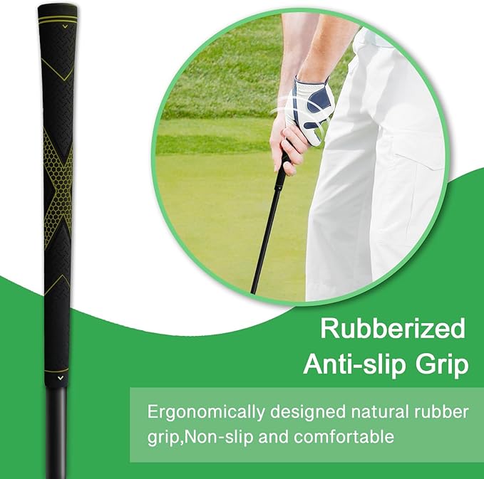 HVY Golf Swing Trainer,Golf Swing Training Aid for Improve Strength Tempo Balance and Flexibility,Golf Warm-Up Stick for Indoor&Outdoor Practice Chipping Hitting Golf Training Aid