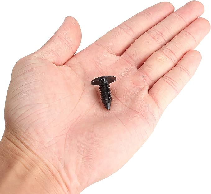 10L0L Universal Plastic Rivets for EZGO Club Car Yamaha Golf Cart, Auto Body Fastener Push Pin Screw Panel Fixings Clips Black