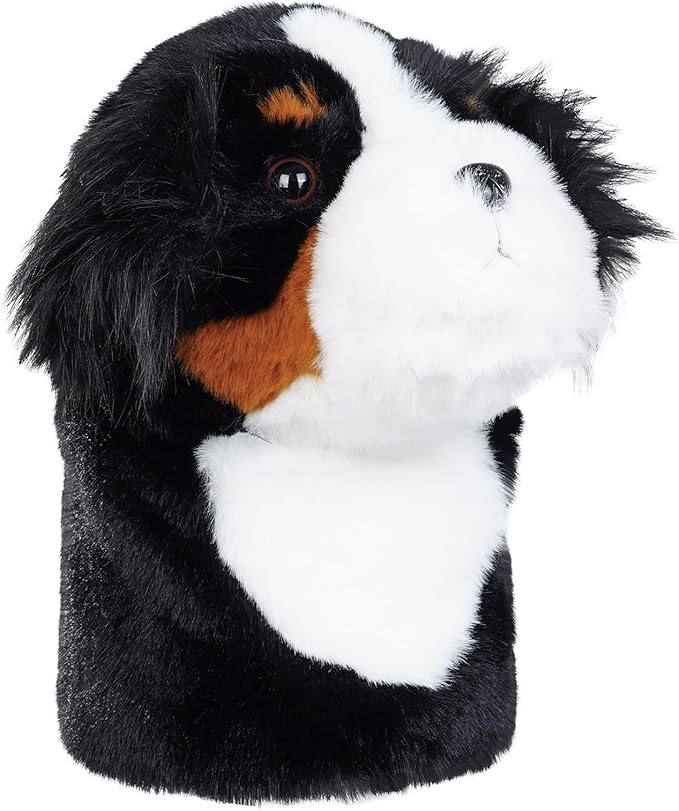 Craftsman Golf Golden Retriever Yorkshire Terrier Bernese Mountain Dog Border Collie Soft Cute Soft Plush Animal Driver Wood Headcover Head Cover Travel Protector Gifts for Men Women