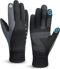 Cierto Winter Gloves Men Women: Touch Screen Thermal Cold Weather Gloves,Mens Womens Windproof Warm Gloves for Running Hiking Cycling Driving