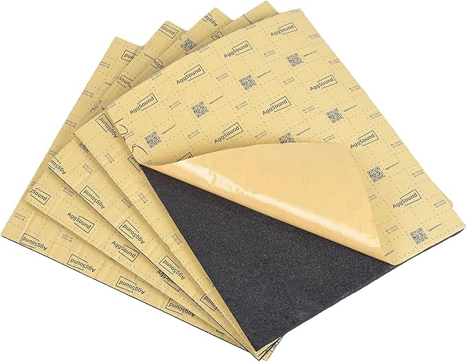 Sound Deadening Mat 394mil(10 mm) 7.1sqft - Closed Cell Foam Car Sound Deadening Material - Self-Adhesive Hood Insulation Heat Shield Auto Sound Dampening