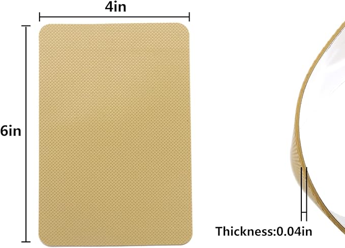 Sole Protector for High Heels, Yellow Shoe Grips on Bottom of Shoes,Shoe Bottom Protectors Anti Slip Shoe Grips Self Adhesive Silicone Non Slip Shoe Pads - 2 Pairs (6.0"×4.0"