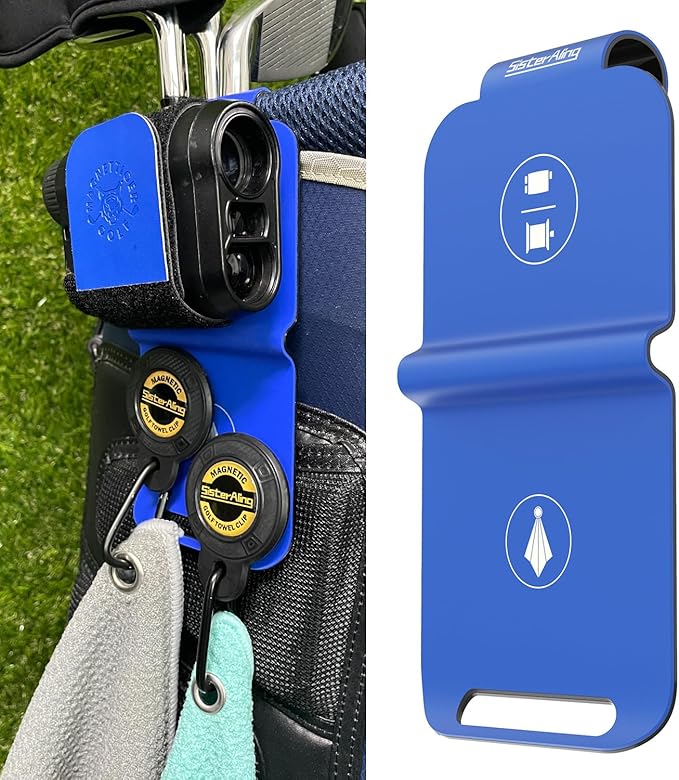 Golf Bag Metal Landing Pads for Magnetic Golf Towel,Golf Rangefinder,Golf Flask,Golf Speaker- Quick Access to Magnetic Golf Equipment and Accessories-Golf Gift -US Patent