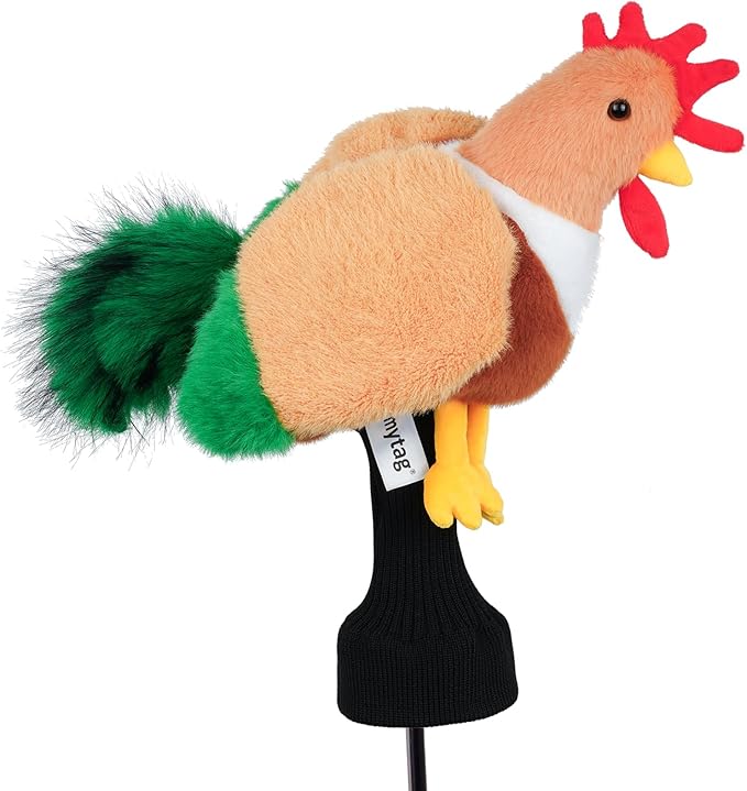 mytag Driver Head Cover, Ultra Premium Plush | Funny Driver Headcover, Tour Quality Golf Club Cover Long Sock Protect