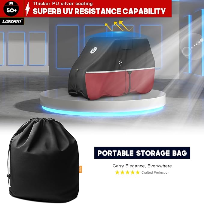 Waterproof Golf Cart Cover, Heavy Duty Marine Grade Fabric, Universal Fits for Most Brand 2/2+2/4+2 Passengers Yamaha, Honda, Club Car, EZGO Golf Cart
