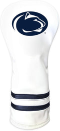 Team Golf NCAA White Vintage Fairway Golf Club Headcover, Form Fitting Design, Retro Design