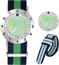 Golf Ball Marker with Golf Stroke Counter Bracelet, Pearl Crystal Ball Marker, Golf Accessories, Golf Gifts, Golf Counters for Women