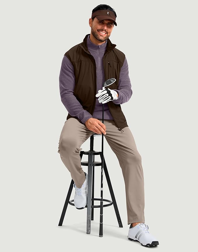 G Gradual Mens Quarter Zip Pullover Fleece with 2 Zipper Pockets Long Sleeve Golf Shirt Winter Athletic Sweater Lightweight