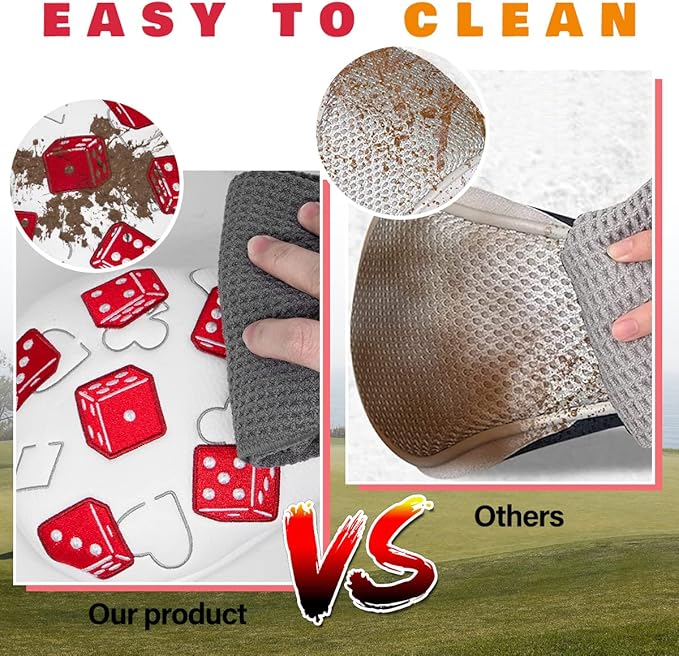 Golf Club Covers Lucky 777 Blade Putter Headcover Golf Driver Covers Fairway Wood Headcover Hybrid Head Cover Blade Putter Cover Leather 3 Wood Headcovers Golf Headcovers for All Brand