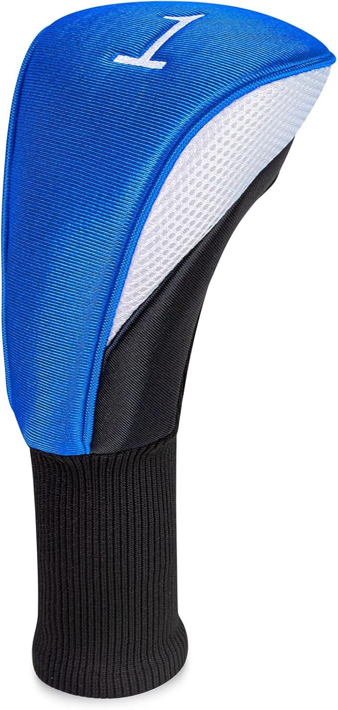 Golf Head Covers for Fairway Woods Driver Hybrids 5 Pieces Nylon Mesh Sports Fan Golf Club Headcovers-Golf Accessories for Men Women.