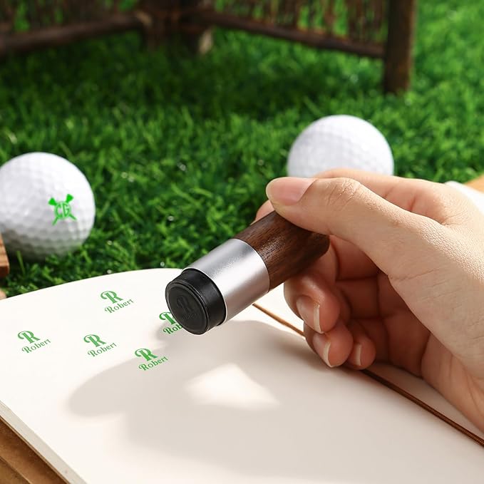 Personalized Name Golf Ball Stamper, Gifts for Men Dad Husband, Self-Inking Golf Ball Stamp Markers, Golfer Gift Golfing Accessories