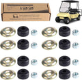 10L0L Golf Cart Shock Absorber Bushing Kit for Club Car DS Precedent 1982-Up and EZGO TXT Marathon 1989-Up, Replace OEM 1011415,1010142
