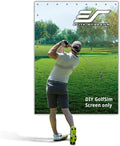 Elite Screens GolfSim DIY 10'x8' Golf Simulator Impact Screen – Indoor Golf Hitting Screen with Grommets, Multi-Sport Ready, Folded Packing for Home Training (DIY10X8-IPW1145-F)