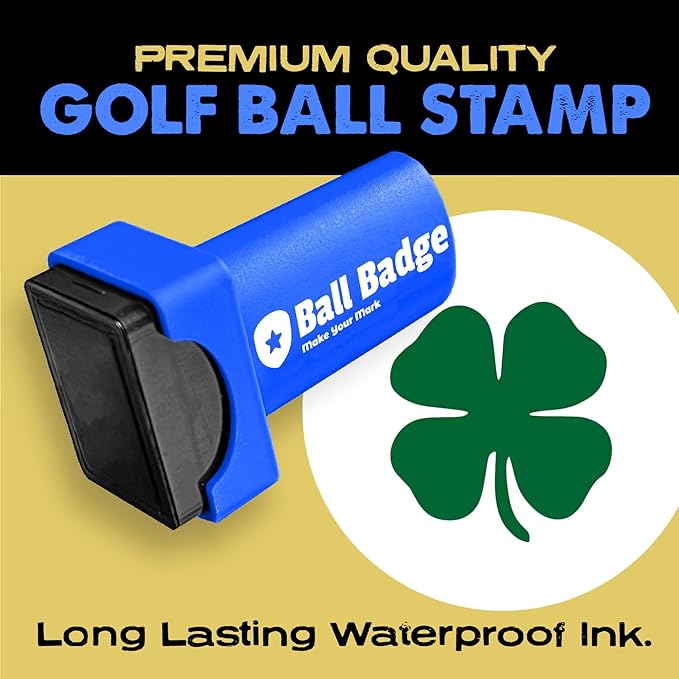Ball Badge - Golf Ball Stamp (The Icon Series), Golf Ball Marker, Reusable Golf Ball Marking Tool to Identify Golf Balls
