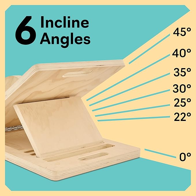 Slant Board with 6 Incline Angles - Transforms Into a Balance Board - Premium Calf Stretcher and Wobble Board for Effective Calf Stretching and Squats - Slant Boards for Exercise & Calf Stretch Board with Velour Board Surface