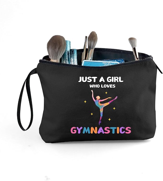 Gymnastics Stuff Accessories for Girls,Teenage Girl Birthday Gifts,Gymnastics Cosmetic Makeup Bag