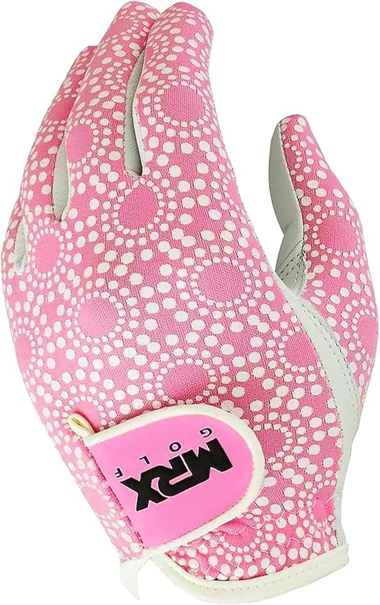 MRX Women Golf Glove Left Handed Golf Gloves Sweat Resistant Soft Cabretta Leather Regular Fit Women Golfer Glove