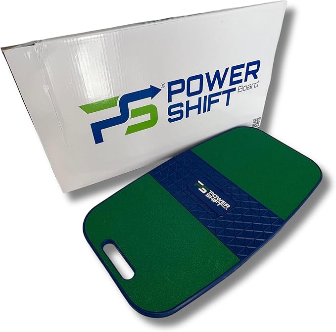 Power Shift Board Golf Training Aid - Innovative Golf Balance Board Designed To Teach Proper Weight Distribution In The Golf Swing, For More Power And Distance! Golf Swing Board With Noise Feedback!